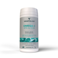 Vegetology Omega-3 EPA a DHA, Opti3 + vitamín D3, 60 kapslí>