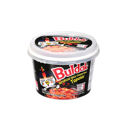 Samyang rýžové koláčky s příchutí pikantního kuřete Buldak, Topokki 185 g