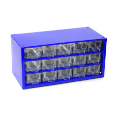 skříňka 1 velikost 15 mal.zásuvek 30,5x15x15,5cm kov.MO skříňka 1 velikost 15 mal.zásuvek 30,5x15x15,5cm kov.MO