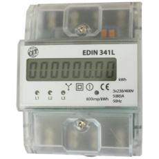 ELEMAN elektroměr 3-faz 1tarif EDIN 341L 5-80A LCD displ 4modul /1008830/