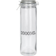 dóza hermetická 2000ml skl. s patentním uzávěrem, potisk