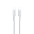 Epico Braided PD Cable 1,2m USB-C to USB-C - bílá