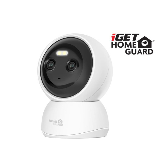 iGET HGWIP222 - WiFi Dual Lens 2K IP kamera s LED + IR nočním viděním, zvuk, otočná, CZ aplikace