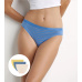 DIM LES POCKETS COTTON SLIP 3x - Dámské bavlněné kalhotky 3 ks - světle modrá - oranžová - žlutá