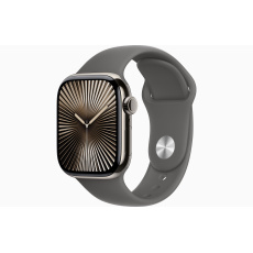 Apple Watch S10 Cell/42mm/Natural/Sport Band/Stone Grey/-M/L Apple Watch S10 Cell/42mm/Natural/Sport Band/Stone Grey/-M/L