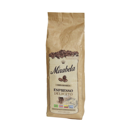 Mirabela čerstvá káva Espresso Delicato 100% Arabika 225g