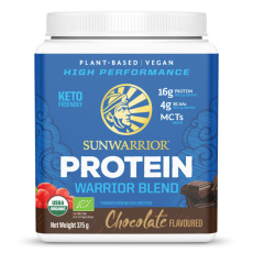 Protein Blend BIO čokoláda, prášek 375 g Sunwarrior
