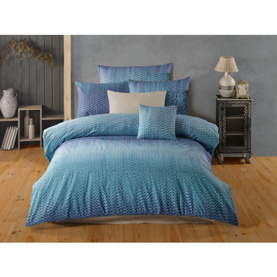 Povlečení francouzské bavlna 240x200,70x90 Guru blue