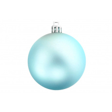 Vánoční koulička (6cm) - Modrá, matná, 1ks