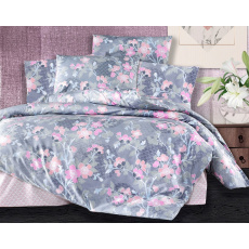 Povlečení francouzské bavlna 220x200,70x90 Sarah pink Povlečení francouzské bavlna 220x200,70x90 Sarah pink