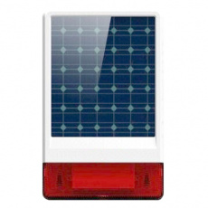 iGET SECURITY P12 - venkovní solární siréna, obsahuje také dobíjecí baterii, pro alarm M3B a M2B