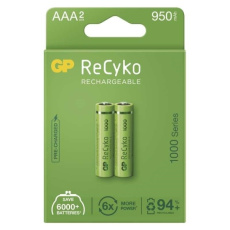 GP baterie nabíjecí RECYKO 1000mAh AAA/HR03/ ;2PP