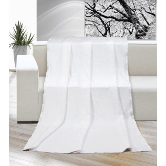 Deka micro jednolůžko 150x200cm bílá přírodní (smetanová)