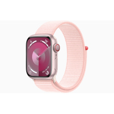Apple Watch S9 Cell/45mm/Pink/Sport Band/Light Pink