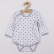 Kojenecké body New Baby Classic II šedé s hvězdičkami Kojenecké body New Baby Classic II šedé s hvězdičkami