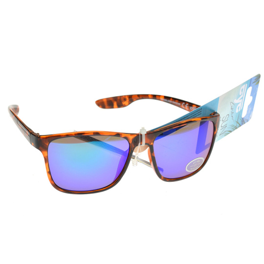Sluneční brýle 276544 oranžové - Modrá sklíčka