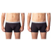 ULTRA RESIST BOXER 2x - Dvojbalení bavlněných boxerek - černá