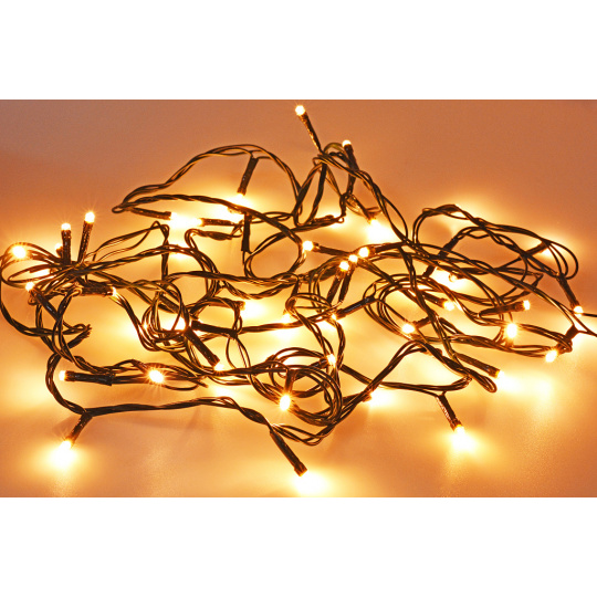 Venkovní Vánoční LED osvětlení - Teplá bílá 50 LED
