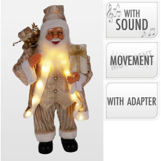 dekorace SANTA stojící 80cm LED ZLA