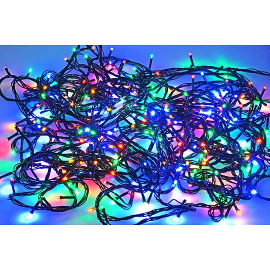 Vnitřní Vánoční LED osvětlení - Barevné 250 LED