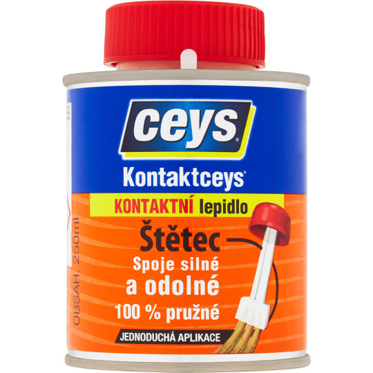 lepidlo kontaktní 250ml KONTAKTCEYS se štětcem