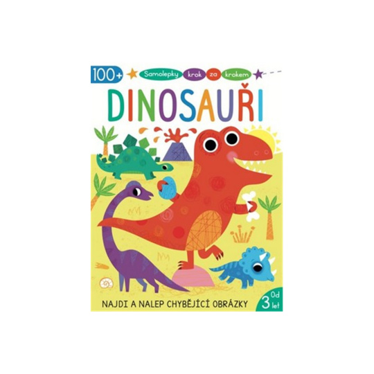 Samolepky krok za krokem Dinosauři