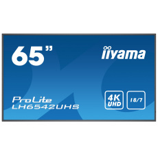 65'' iiyama LH6542UHS-B3: IPS, 4K UHD, 500cd/m2, 18/7, LAN, Android 8.0, černý