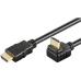 PremiumCord Kabel HDMI+Ethernet, zlac., 270°, 2m