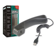 DIGITUS USB telefonní set/sluchátko pro Skype/ICQ/