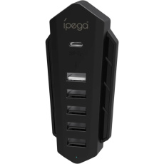 iPega P5036 USB/USB-C HUB pro PS5 6v1 Black
