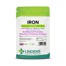 LINDENS Health + Nutrition Železo 14 mg, 120 tablet>