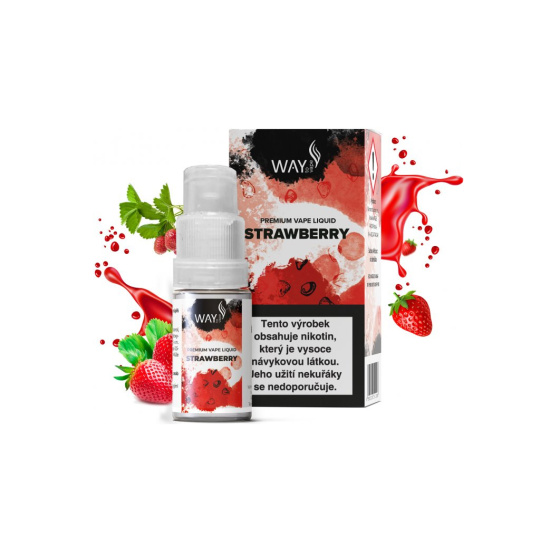 Strawberry - Liquid WAY to Vape 10ml, 18mg