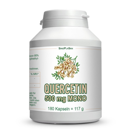 SinoPlaSan Quercetin 500 mg MONO, 180 kapslí>